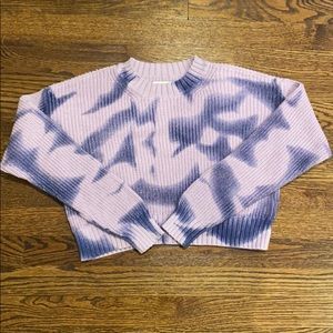 tie dye splatter sweater